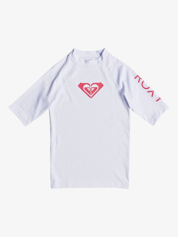 Roxy - Whole Hearted - Rash Vest met Korte Mouw en UPF 50 voor Meisjes 8-16