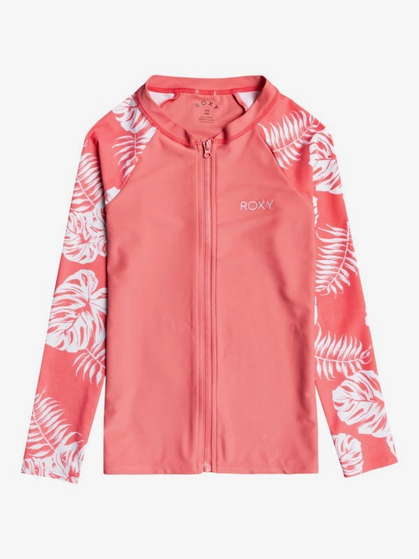 California Friends - Long Sleeve UPF 50 Zipped Rashguard for Girls 8-16  ERGWR03229