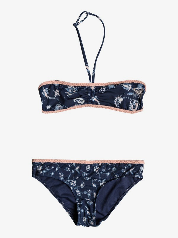 roxy, Beach Days - Conjunto de Bikini para Chicas 8-16, DRESS BLUES BEYOND WAY (btk1) 0 Beach Days - Conjunto de Bikini para Chicas 8-16 Azul ERGX203130 Roxy