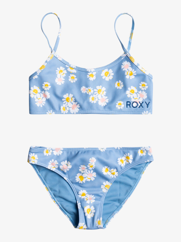 Girls 8-16 Ocean Borders Bralette Bikini Set | Roxy