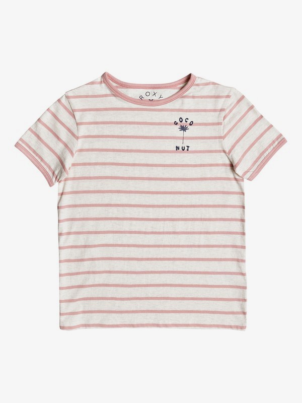roxy, Telling Stories - Camiseta para Chicas 8-16, ROSE TAN HEATHER NAUTIC STRIPE (mhb4) 0 Telling Stories - Camiseta para Chicas 8-16 Rosa ERGZT03263 Roxy