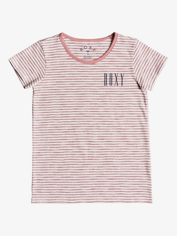 roxy, Girl's 7-14 Dream Another Dream Kurt Tee, MINERAL RED SIMPLE STRIPE (mmz3) 0 Girl's 7-14 Dream Another Dream Kurt Tee Pink ERGZT03323 Roxy