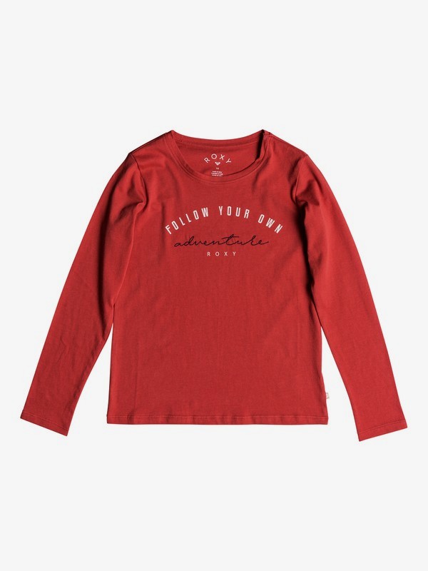 roxy, Girl's 7-14 Gradual Awakening Long Sleeve Tee, MINERAL RED (mmz0) 0 Girl's 7-14 Gradual Awakening Long Sleeve Tee Pink ERGZT03343 Roxy