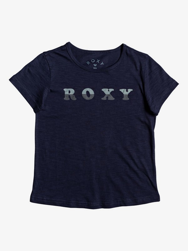 roxy, Sea And Love - T-Shirt voor Meisjes 4-16, MOOD INDIGO (bsp0) 0 Sea And Love - T-Shirt voor Meisjes 4-16 Blue ERGZT03456 Roxy