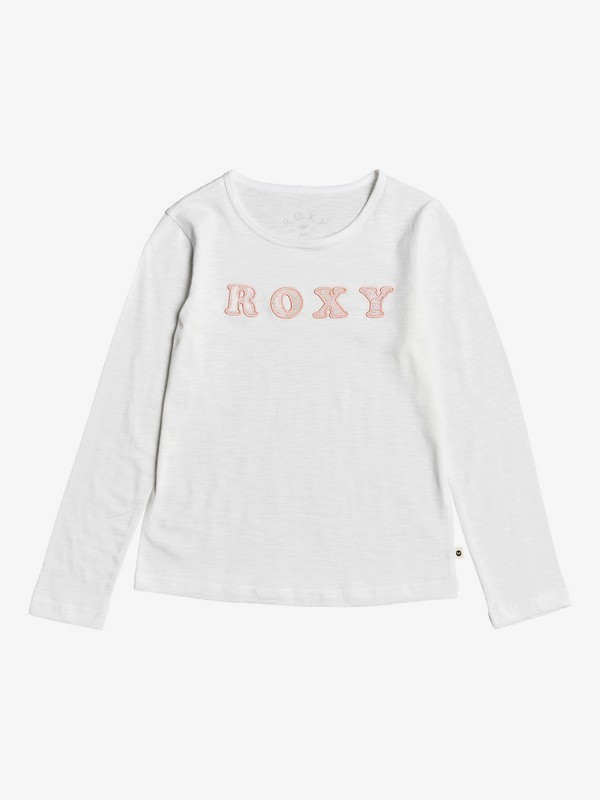 roxy, Bananas Party - Long Sleeve T-Shirt for Girls 4-16, SNOW WHITE (wbk0) 0 Bananas Party - Long Sleeve T-Shirt for Girls 4-16 White ERGZT03457 Roxy