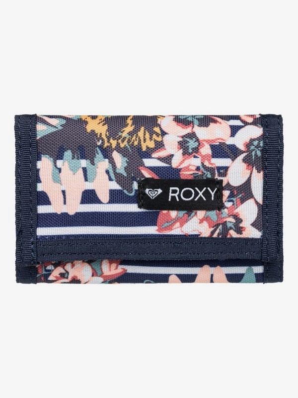 roxy, Small Beach - Portefeuille à deux volets, MEDIEVAL BLUE BOARDWALK (bte6) 0 Small Beach - Portefeuille à deux volets Bleu ERJAA03475 Roxy
