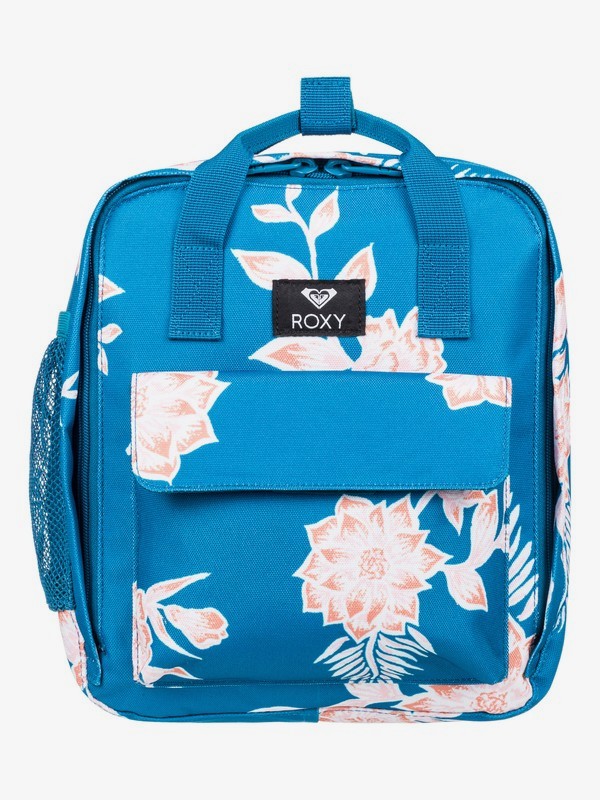roxy, Little Journey Insulated Lunch Bag, MYKONOS BLUE S EGLANTINE (bzf6) 0 Little Journey Insulated Lunch Bag Blue ERJAA03605 Roxy