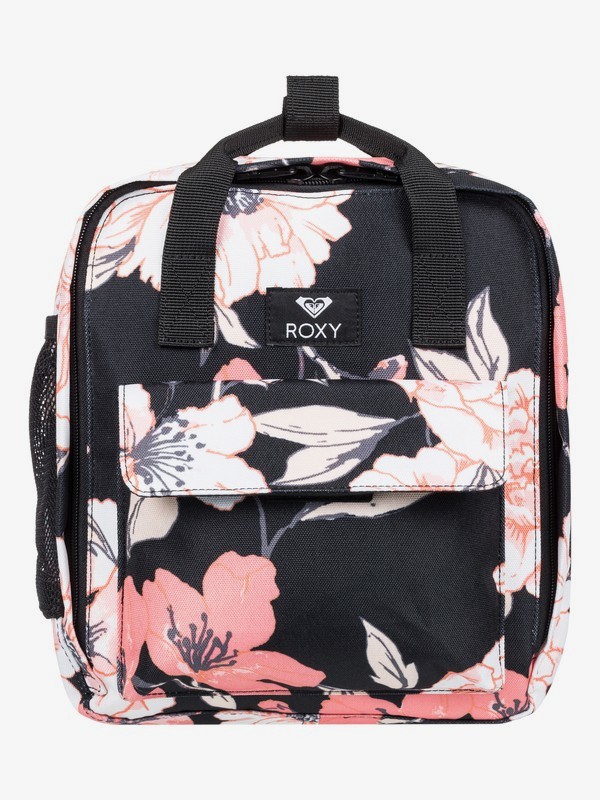 roxy, Little Journey Insulated Lunch Bag, ANTHRACITE S NEW FLOWERS (kvj7) 0 Little Journey Insulated Lunch Bag Black ERJAA03605 Roxy