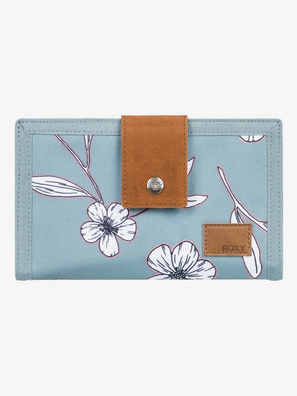 roxy, Work For Us - Portefeuille deux volets en cuir pour Femme, TROOPER S ALAPA (bln8) 0 Work For Us - Portefeuille deux volets en cuir pour Femme Bleu ERJAA03626 Roxy