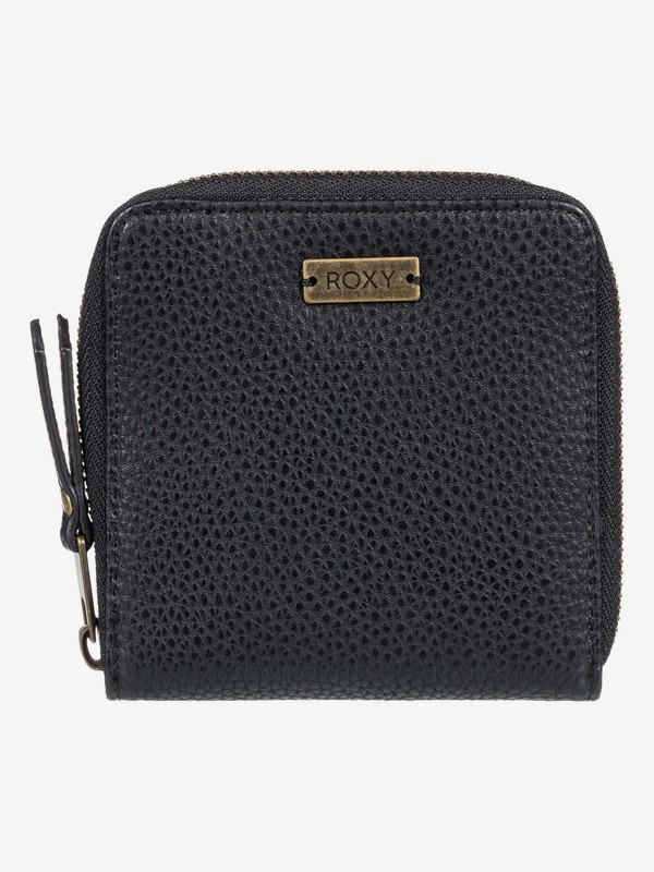 roxy, Midnight Stars - Portefeuille zippé carré pour Femme, ANTHRACITE (kvj0) 0 Midnight Stars - Portefeuille zippé carré pour Femme Noir ERJAA03628 Roxy
