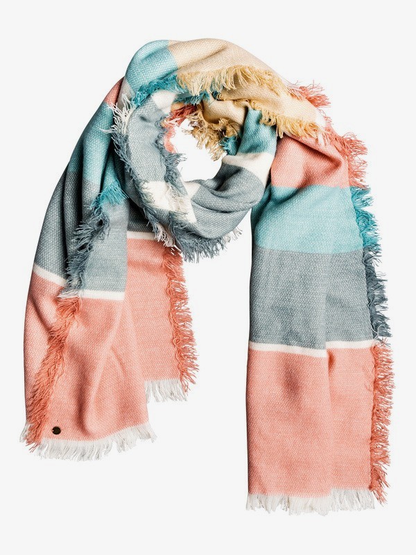 roxy, Look Inward - Écharpe légère pour Femme, SNOW WHITE RETRO VERTICAL (wbk3) 0 Look Inward - Écharpe légère pour Femme Blanc ERJAA03644 Roxy