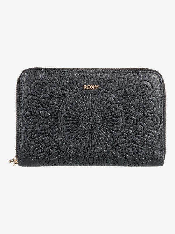 Roxy portemonnee back in brooklyn Antraciet-One-Size (Xs-Xl)