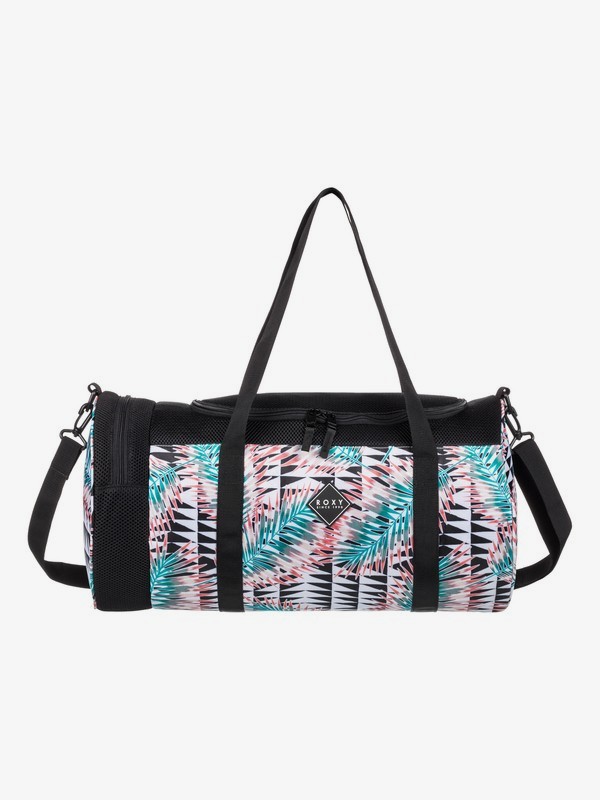 roxy, Celestial World 33L - Sports Duffle Bag, BRIGHT WHITE GEO PALMS (wbb6) 0 Celestial World 33L - Sports Duffle Bag White ERJBP03965 Roxy