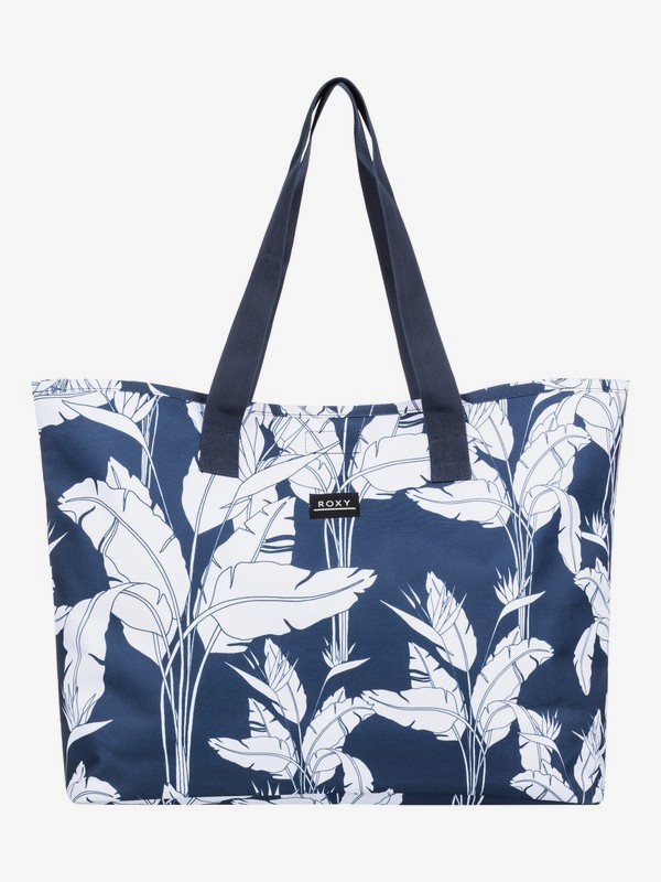 gallery tote with wildflower print