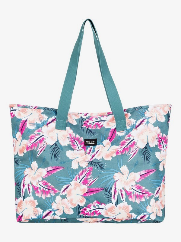 gallery tote with wildflower print