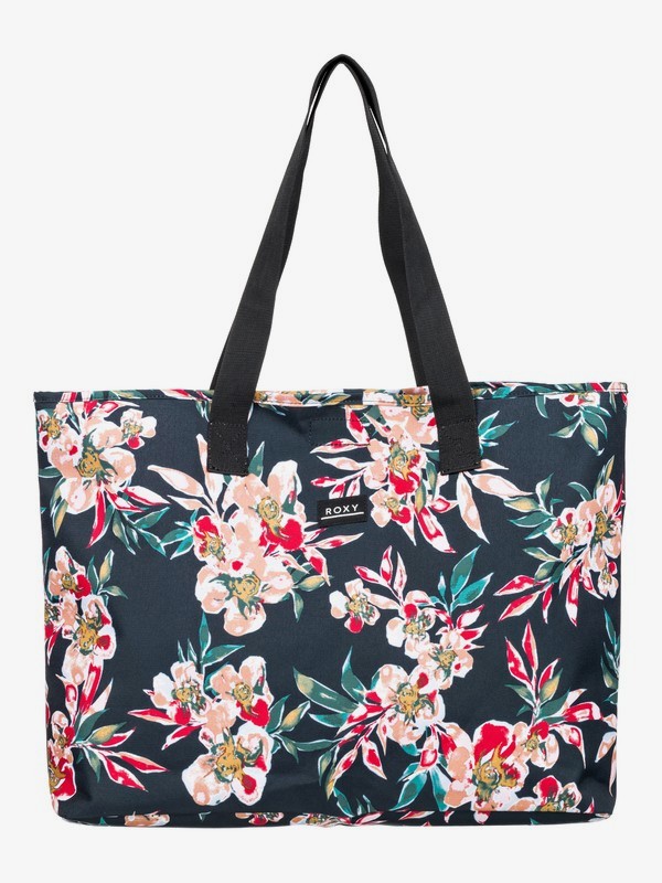 gallery tote with wildflower print