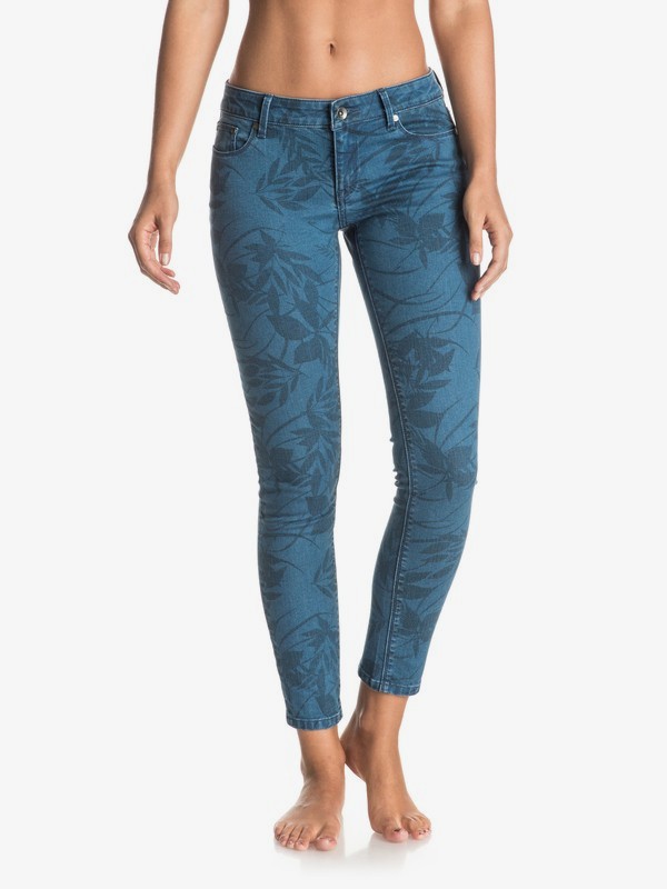 printed skinny jeans