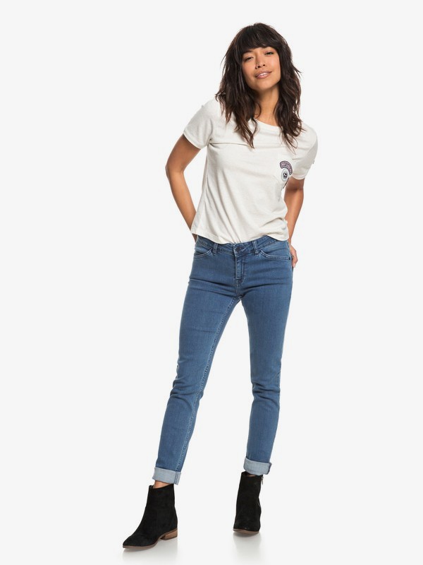 roxy, Crazy Maze - Jean skinny pour Femme, MEDIUM BLUE (bgy0) 0 Crazy Maze - Jean skinny pour Femme Bleu ERJDP03197 Roxy