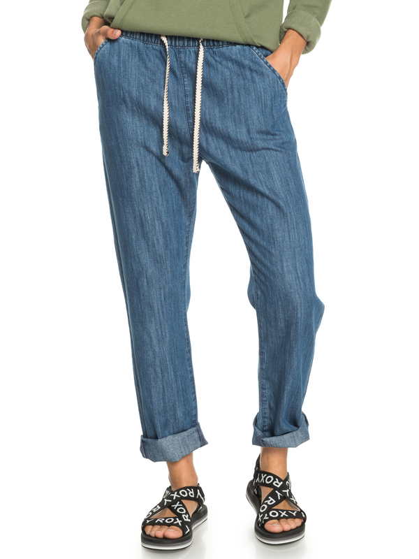 Roxy - Slow Swell - Elastische Relaxed Fit Jeans voor Dames