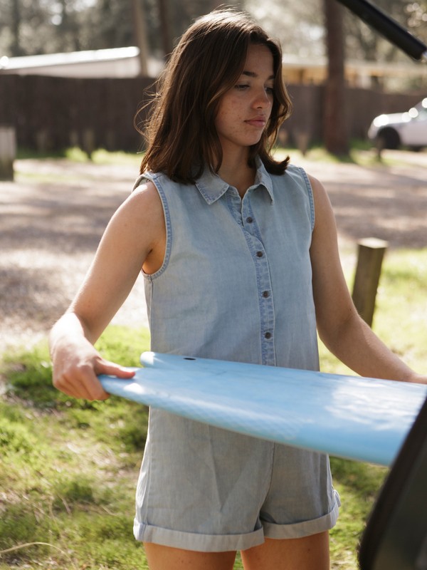 Stellar Swell - Denim Playsuit for Women  ERJDS03257