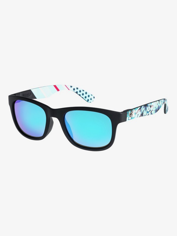 roxy, Runaway - Gafas de Sol para Mujer, MATTE BLACK-POP SURF/ML TURQUO (xmkb) 0 Runaway - Gafas de Sol para Mujer Rosa ERJEY03049 Roxy