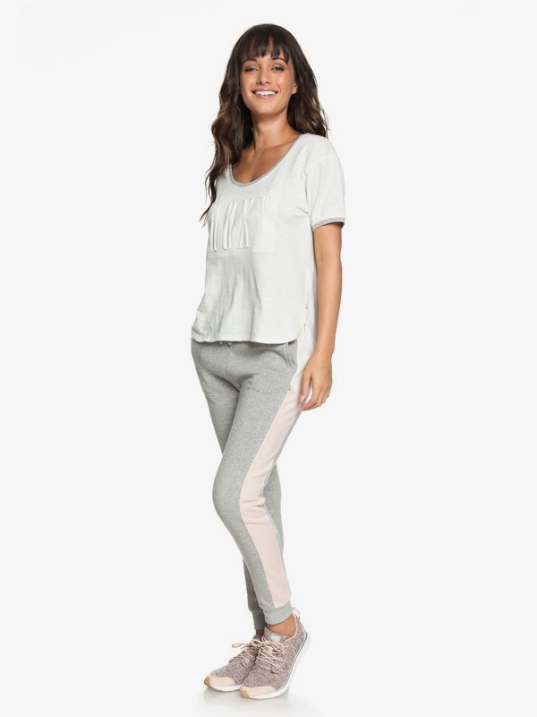 roxy, Sidewalk Classic - Pantalon de jogging pour Femme, HERITAGE HEATHER (sgrh) 0 Sidewalk Classic - Pantalon de jogging pour Femme Gris ERJFB03181 Roxy