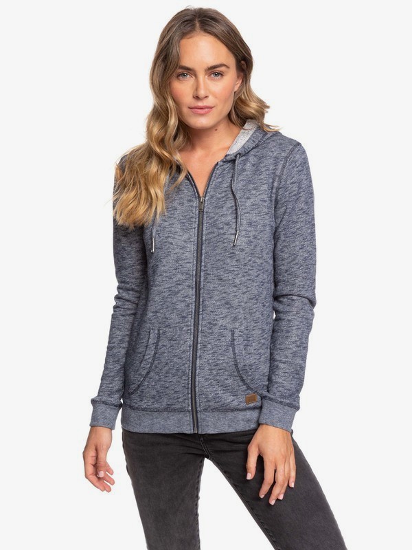 roxy, Trippin Zip-Up Hoodie, MOOD INDIGO (bsp0) 0 Trippin Zip-Up Hoodie Blue ERJFT03596 Roxy