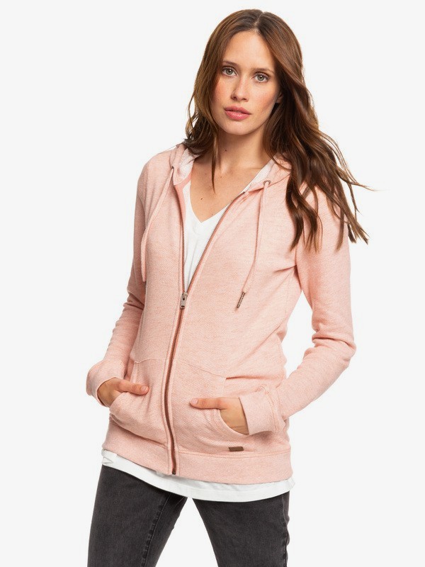 roxy, Trippin Zip-Up Hoodie, CANYON CLAY (mjr0) 0 Trippin Zip-Up Hoodie Pink ERJFT03596 Roxy