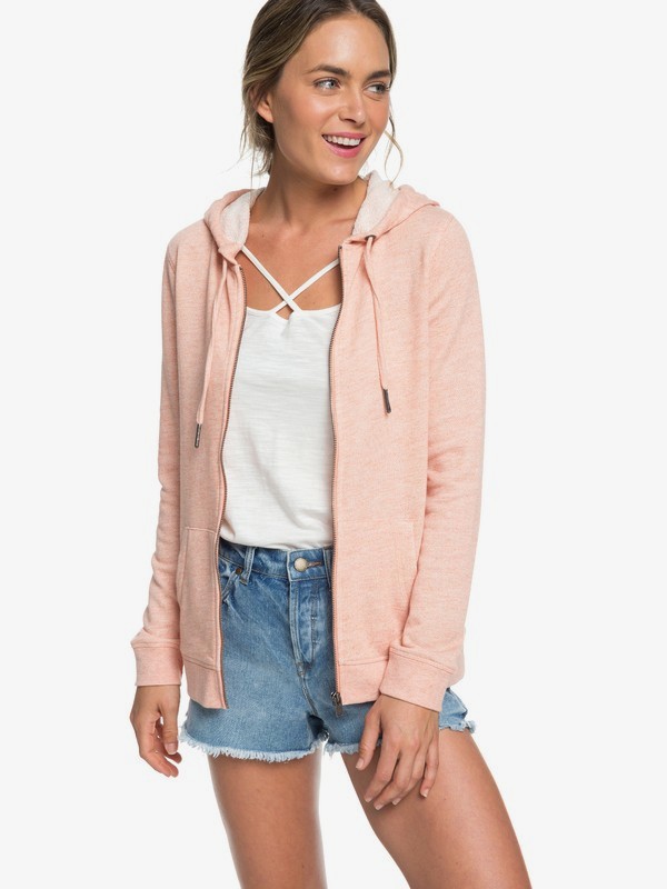 roxy, Trippin Zip-Up Hoodie, CARNELIAN (nkw0) 0 Trippin Zip-Up Hoodie Orange ERJFT03596 Roxy
