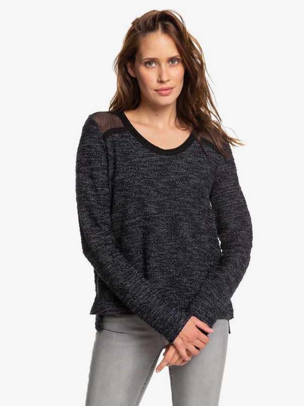roxy, Sundown Vibe - Jumper for Women, ANTHRACITE (kvj0) 0 Sundown Vibe - Jumper for Women Black ERJFT04020 Roxy