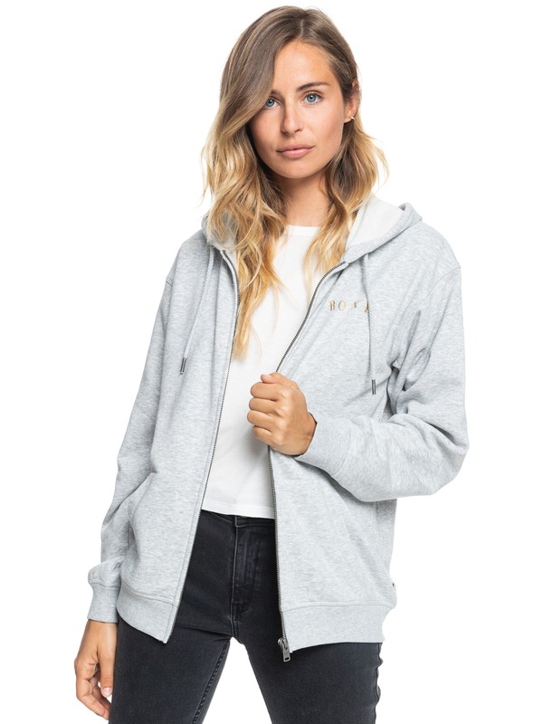 Womens Surf Stoked ZipUp Hoodie Roxy