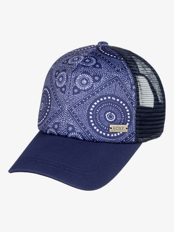roxy, Water Come Down - Gorra Trucker para Mujer, MED BLUE SHIBORI NIGHTS SW (bte2) 0 Water Come Down - Gorra Trucker para Mujer Azul ERJHA03532 Roxy