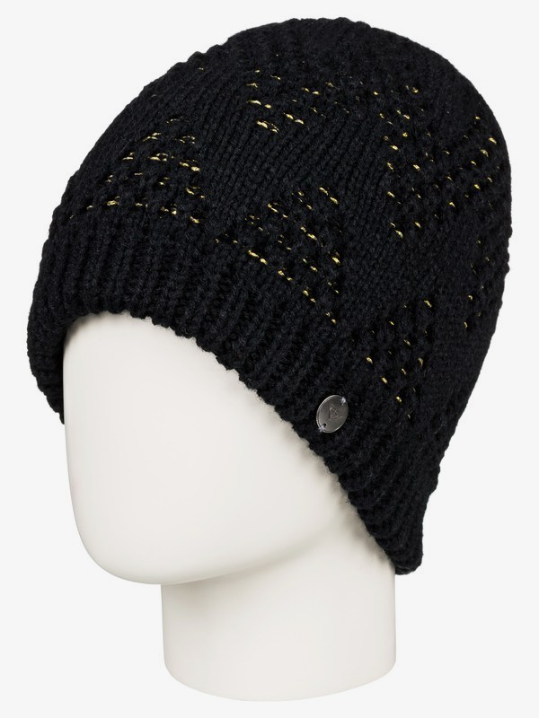 roxy, Glacialis - Bonnet pour Femme, TRUE BLACK (kvj0) 0 Glacialis - Bonnet pour Femme Noir ERJHA03558 Roxy