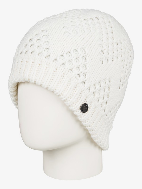 roxy, Glacialis - Bonnet pour Femme, EGRET (wbs0) 0 Glacialis - Bonnet pour Femme Blanc ERJHA03558 Roxy