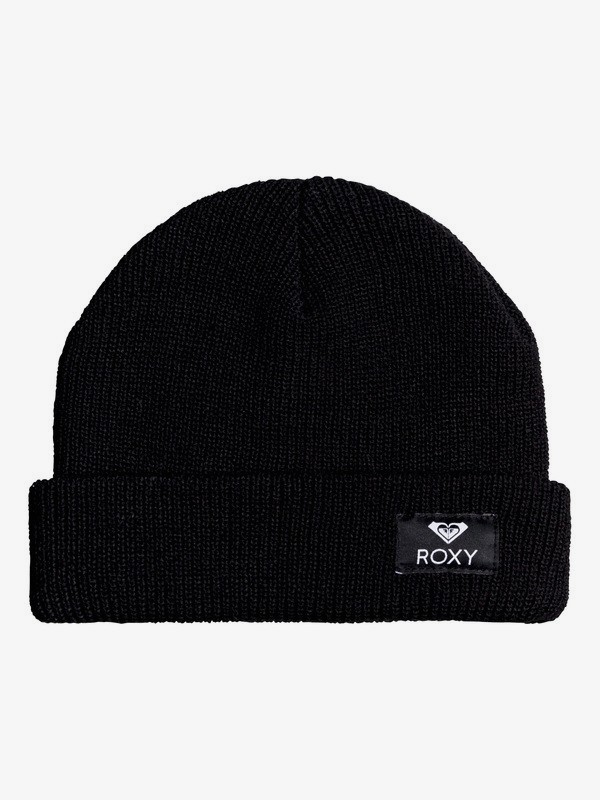 roxy, Island Fox - Bonnet à revers pour Femme, ANTHRACITE (kvj0) 0 Island Fox - Bonnet à revers pour Femme Noir ERJHA03628 Roxy