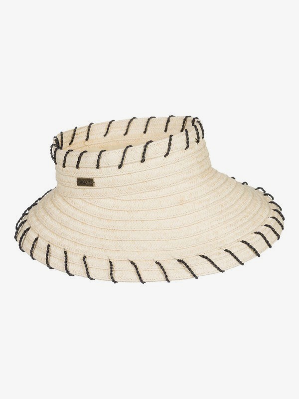 roxy, Rainbow Pools Straw Visor, NATURAL (yef0) 0 Rainbow Pools Straw Visor Yellow ERJHA03660 Roxy