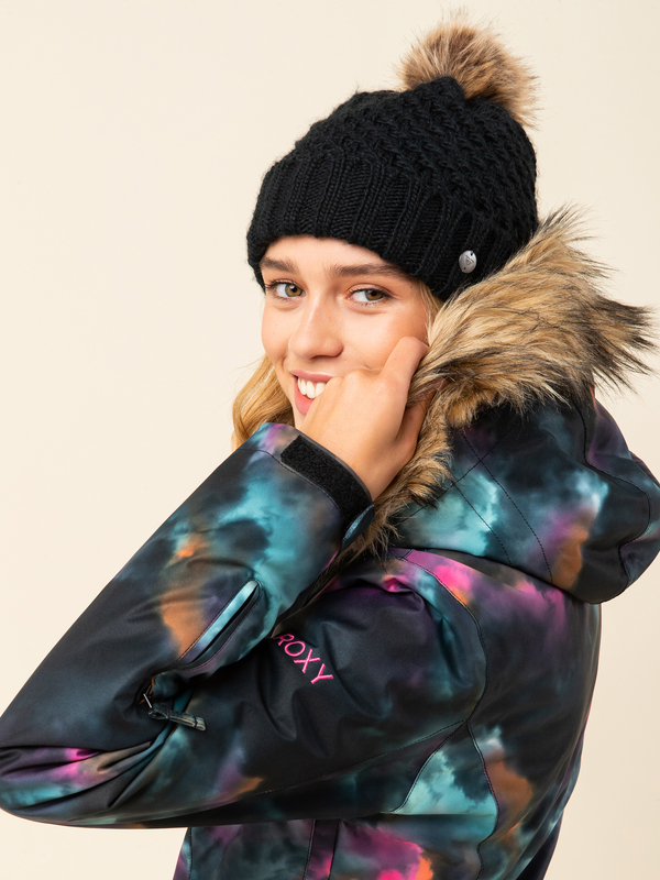 Roxy Blizzard Girl Beanie - Bonnet Hiver Fille - Polyester Doux - Lavage Main - Style Classique