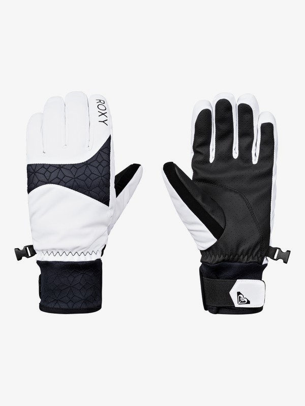 roxy, Big Bear - Gloves for Women, BRIGHT WHITE (wbb0) 0 Big Bear - Gloves for Women White ERJHN03094 Roxy