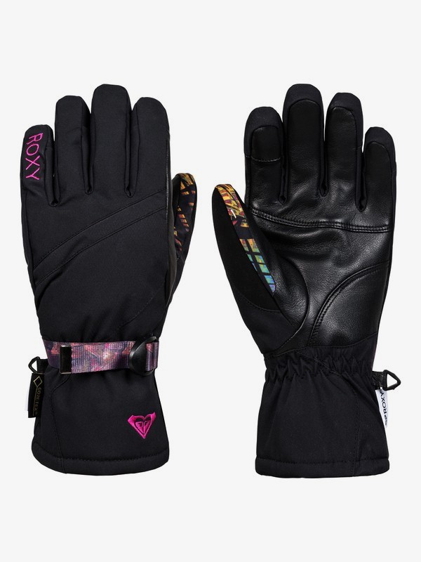 roxy, Crystal GORE-TEX® Snowboard/Ski Gloves, TRUE BLACK (kvj0) 0 Crystal GORE-TEX® Snowboard/Ski Gloves Black ERJHN03126 Roxy