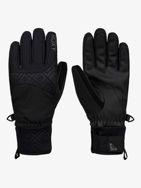 roxy, Big Bear Snowboard/Ski Gloves, TRUE BLACK (kvj0) 0 Big Bear Snowboard/Ski Gloves Black ERJHN03127 Roxy