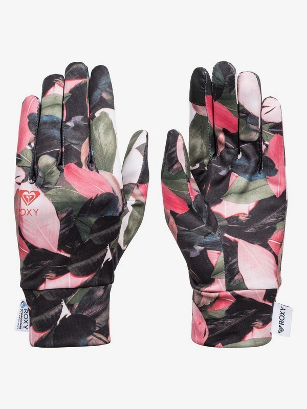 roxy, HydroSmart Snowboard/Ski Liner Gloves, LIVING CORAL PLUMES (mjl1) 0 HydroSmart Snowboard/Ski Liner Gloves Pink ERJHN03137 Roxy