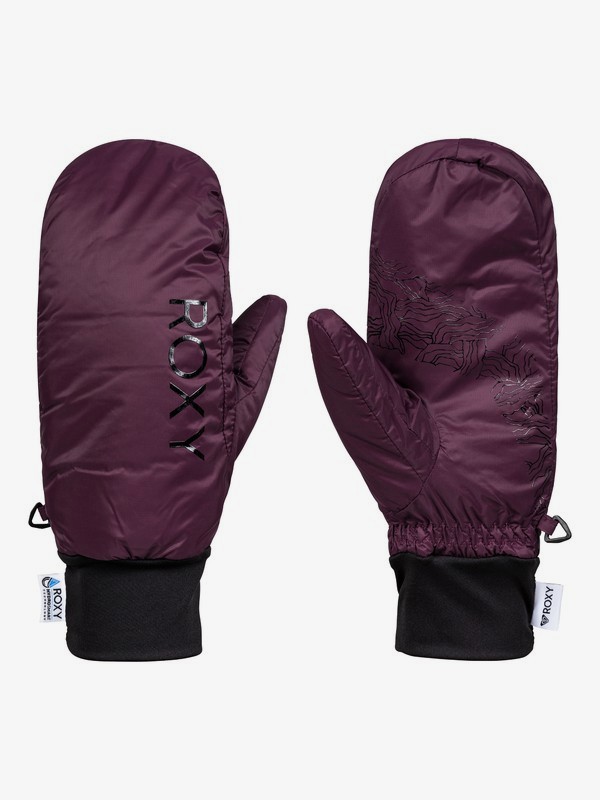 roxy, ROXY Packable HydroSmart - Manoplas Resistentes al Agua Comprimibles para Mujer, GRAPE WINE (psf0) 0 ROXY Packable HydroSmart - Manoplas Resistentes al Agua Comprimibles para Mujer Violeta ERJHN03138 Roxy
