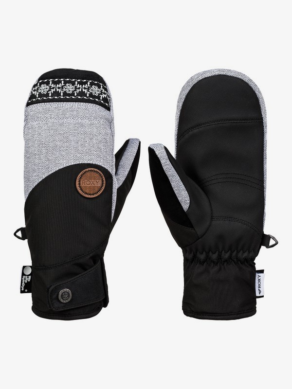 roxy, Vermont SpinDye® - Snowboard/Ski Mittens, TRUE BLACK (kvj0) 0 Vermont SpinDye® - Snowboard/Ski Mittens Black ERJHN03142 Roxy