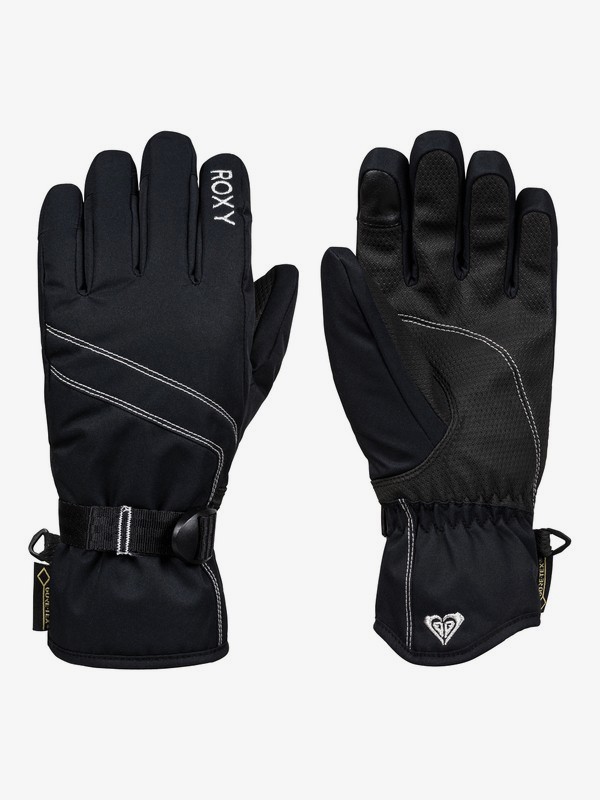 roxy, Fizz GORE-TEX® Snowboard/Ski Gloves, TRUE BLACK (kvj0) 0 Fizz GORE-TEX® Snowboard/Ski Gloves Black ERJHN03145 Roxy