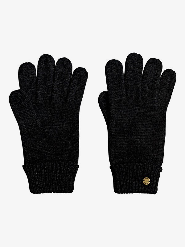 roxy, Let It Snow - Gants en tricot pour Femme, ANTHRACITE (kvj0) 0 Let It Snow - Gants en tricot pour Femme Noir ERJHN03147 Roxy