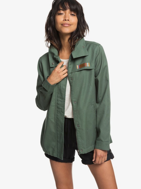 roxy, Freedom Fall - Veste déperlante pour Femme, DUCK GREEN (gpl0) 0 Freedom Fall - Veste déperlante pour Femme ERJJK03276 Roxy