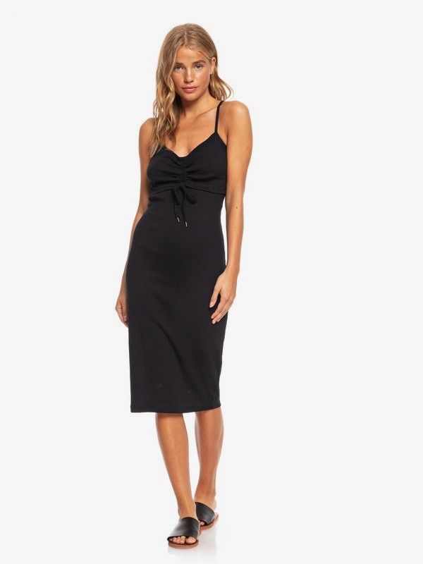 roxy, Wave Dreamer Strappy Bodycon Dress, TRUE BLACK (kvj0) 0 Wave Dreamer Strappy Bodycon Dress Black ERJKD03289 Roxy
