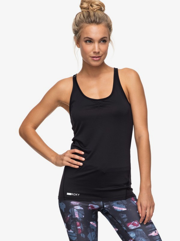 roxy, Wild Soul - Top Camiseta para Mujer, ANTHRACITE (kvj0) 0 Wild Soul - Top Camiseta para Mujer Negro ERJKT03292 Roxy