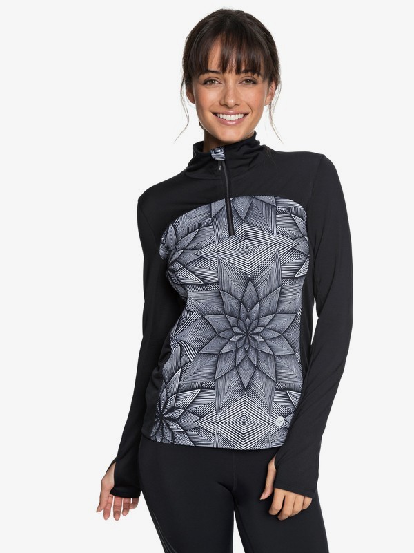 roxy, Snow Piercer - Funktionelles Langarmshirt für Frauen, MARSHMALLOW POP SURF STARS (wbt6) 0 Snow Piercer - Funktionelles Langarmshirt für Frauen Weiss ERJKT03455 Roxy