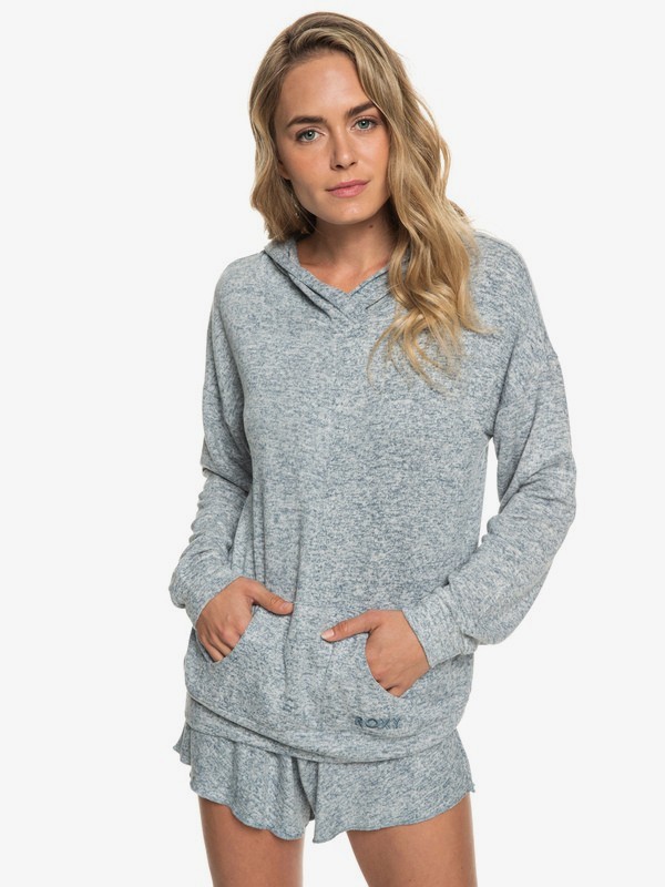 roxy, Sandy Coast - Superweicher Kapuzenpulli für Frauen, BLUE MIRAGE HEATHER (bmkh) 0 Sandy Coast - Superweicher Kapuzenpulli für Frauen Blau ERJKT03532 Roxy